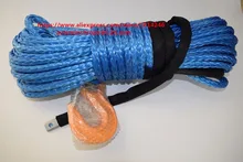 Niebieska 12mm * 30m wymienna lina syntetyczna wciągarka ATV 12mm wyciągarka syntetyczna lina do holowania tanie i dobre opinie Holowania liny uhmwpe synthetic fiber 3 8kg FACE FORWARD SUN 25000lbs