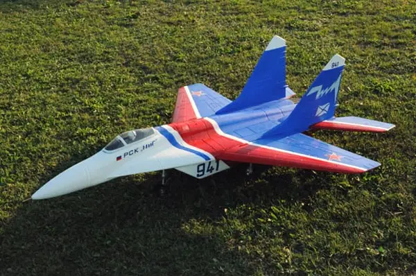 

MIG 29 Twin Ducted Fan EDF 90mm FlyFly hobby KIT with fix scale gear