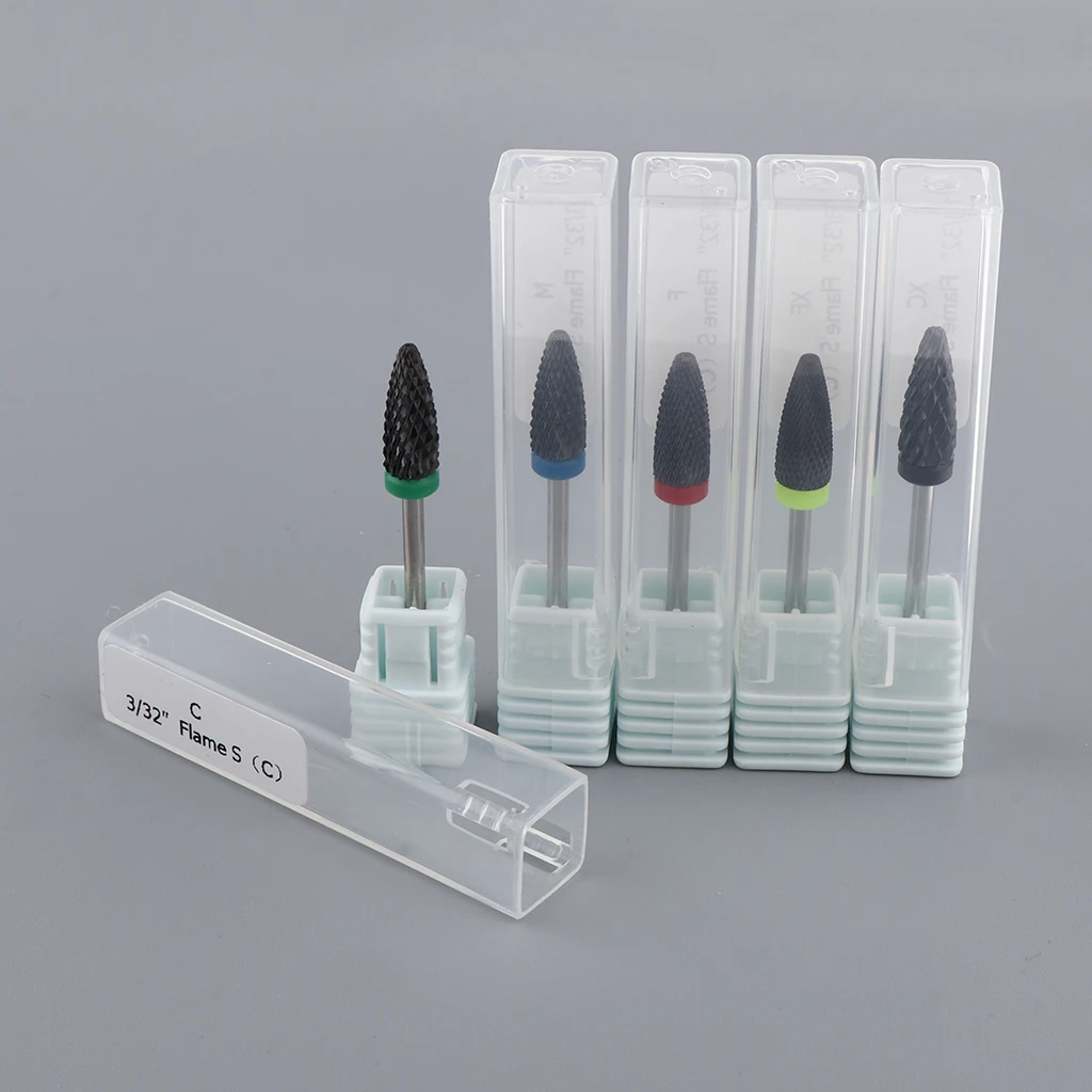 5 Piece Set Professional Ceramic Nail Bits Removing Dead Skin Nail Drill Bit Kit DIY Manicure