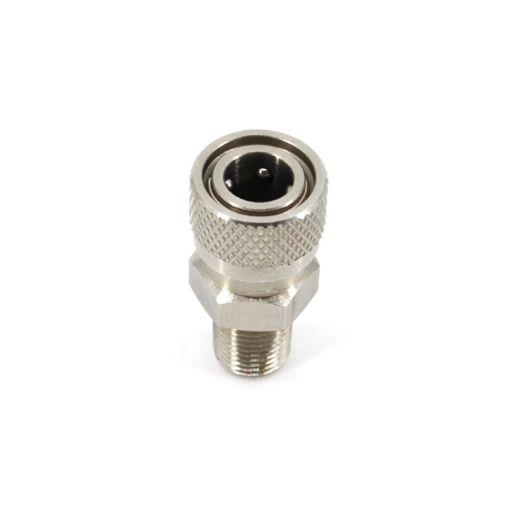 PCP ВВС Пейнтбол 1/8NPT 1/8 BSPP Мужской Quick Disconnect 8 мм заполните сосок муфта нержавеющая
