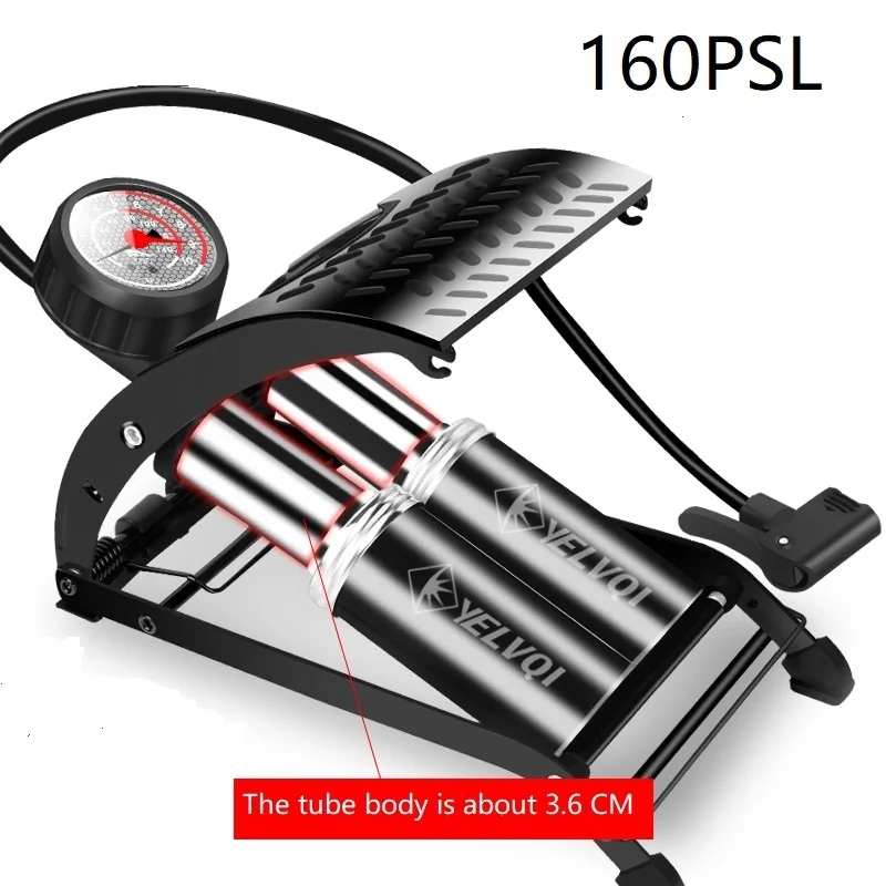 

160PSL Inflator pump high pressure mini portable electric bicycle motor car household Double tube precision Air pump