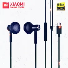 Original Xiaomi Hybrid DC Half In-Ear earphone Type-C MEMS Microphone Wire Control Dual Driver for Android system