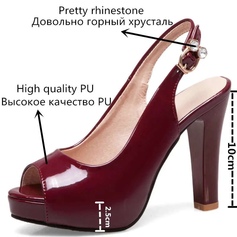 MORAZORA/Новинка года; модные женские туфли-лодочки; удобные женские вечерние туфли с открытым носком на квадратном каблуке; Простые Женские модельные туфли - Цвет: wine red