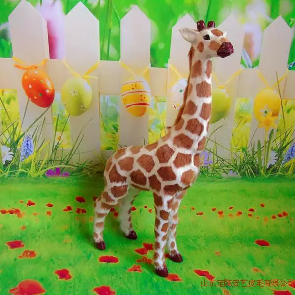 big new simulation giraffe toy polyethylene & furs creative giraffe model about 56x29cm 015 huge creative simulation cow toy polyethylene