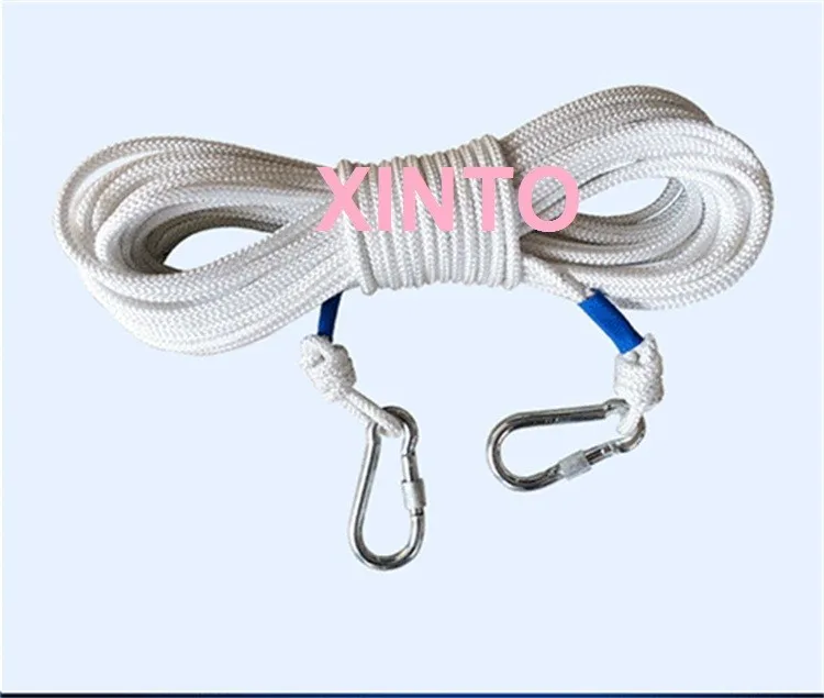 5-20м+ 2 шт безопасности крюк+ перчатка, противопожарный открытый ремень безопасности альпинистская веревка Для Скалолазания Жгут спасательный шнур подъемный слинг