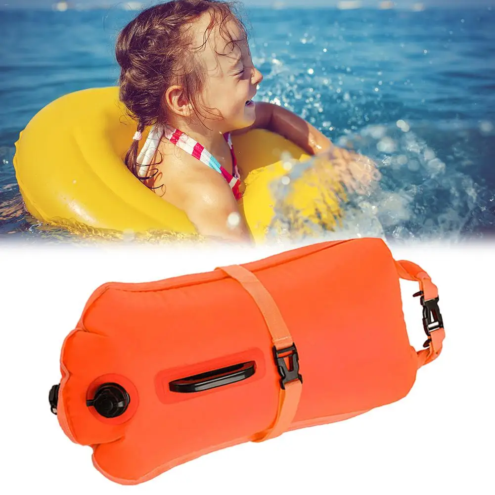 Thickened Inflatable Flotation Bag PVC Waterproof Drifting Swimming Dry Bag Double Airbag Buoy Bag Lifesaving Float Lifebuoy