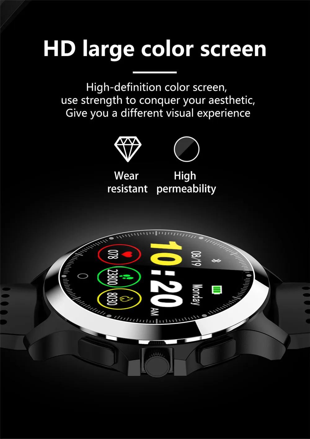 W8 Смарт-часы ЭКГ+ PPG монитор сердечного ритма фитнес-трекер наручные часы IP67 водонепроницаемый смарт-браслет мужские умные часы кожаные часы