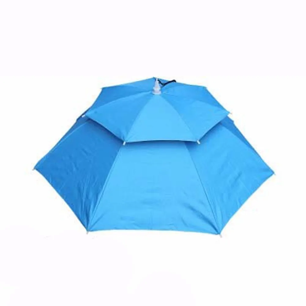  Foldable Fishing Hat Headwear Umbrella for Fishing Hiking Beach Cap Head Hats Outdoor Camping Equipment Rain Gear Umbrellas