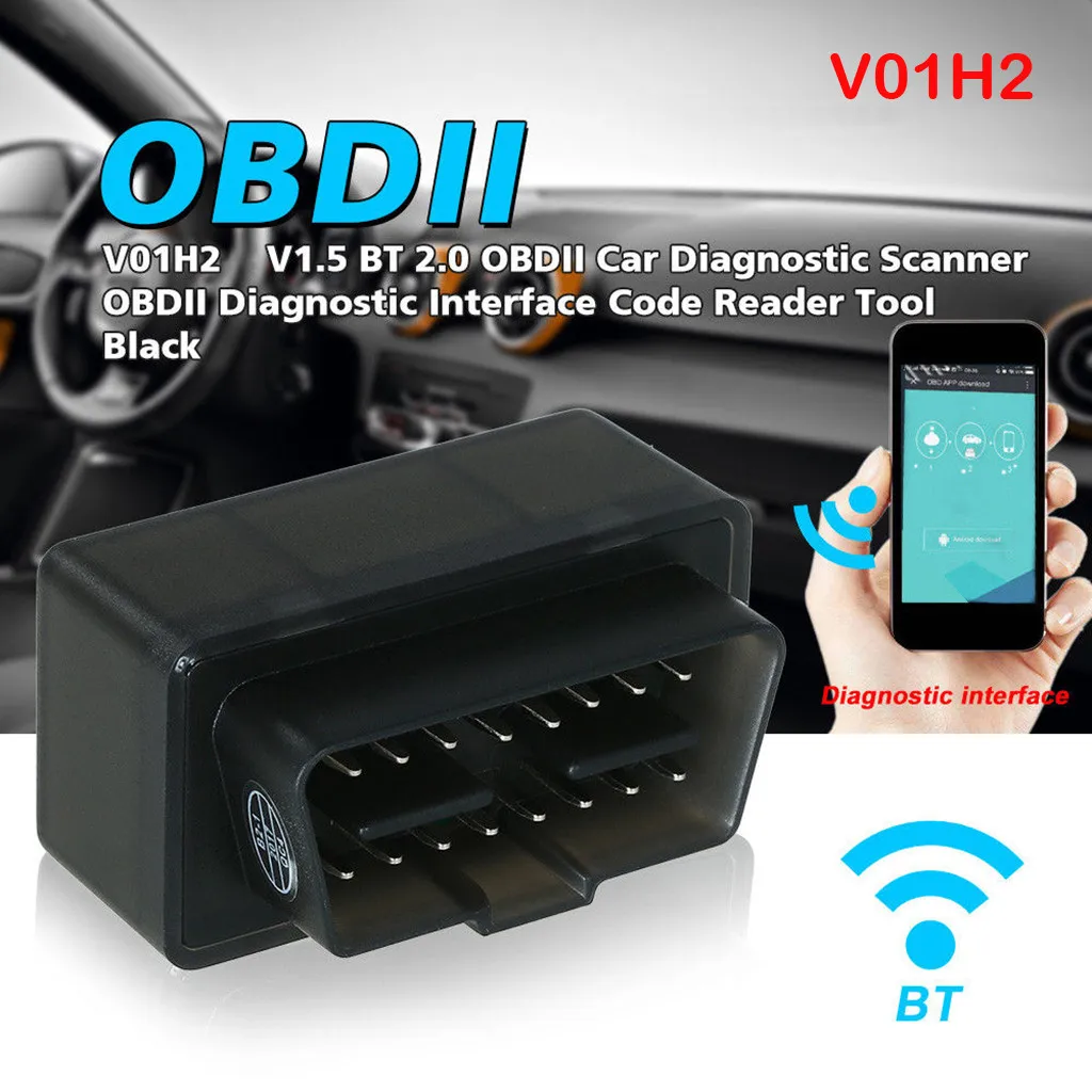 

V01H2 V1.5 Nitro Obd2 Elm327 V2.1 BT 2.0 PICI8F25K80 Car Auto Diagnostics Scanner Tool For Android Windows Symbian OBDScope