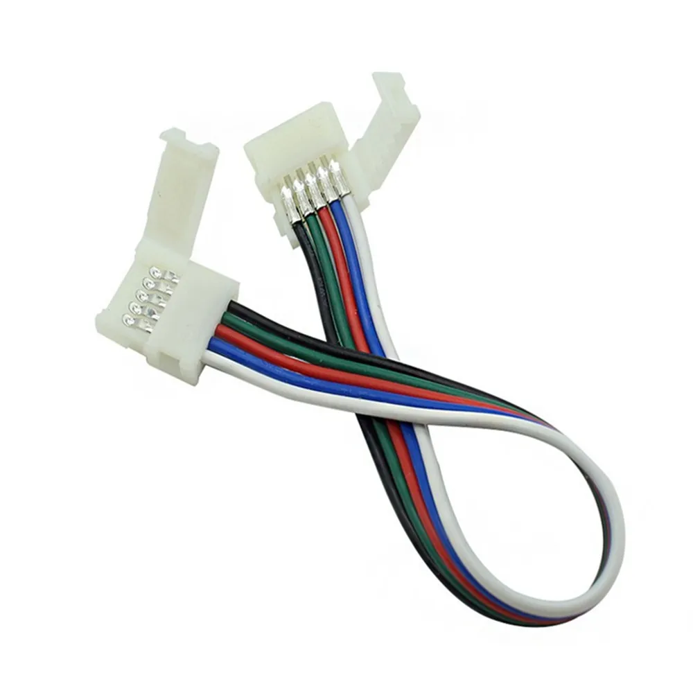 50 шт. 100 2Pin 3Pin 4Pin 5Pin двойной разъем кабель для 8 мм 10 12 3528 5050 WS2811 RGB/RGBW Светодиодные