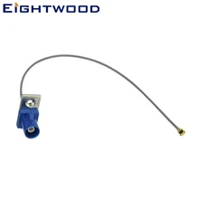 Ighetwood кабель-косичка 1,13 мм штекер Fakra "C" Панель Крепление к U. FL/IPX правый угол для GSM Wifi gps антенна BNW Audi настраиваемая