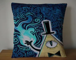 Gravity Falls Bill Cipher Yellow Collage Pillow Case Cushion
