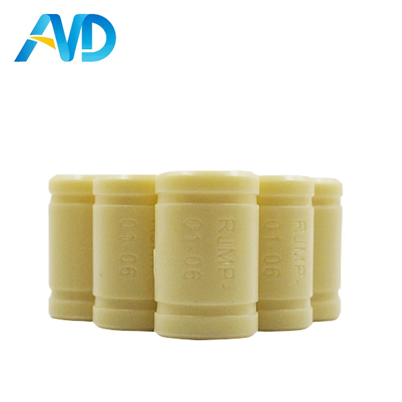 

50pcs 3D Printer Solid Polymer LM6UU Bearing - 6mm shaft RJMP-01-06 R Solid Plastic Bearing 6 mm ID