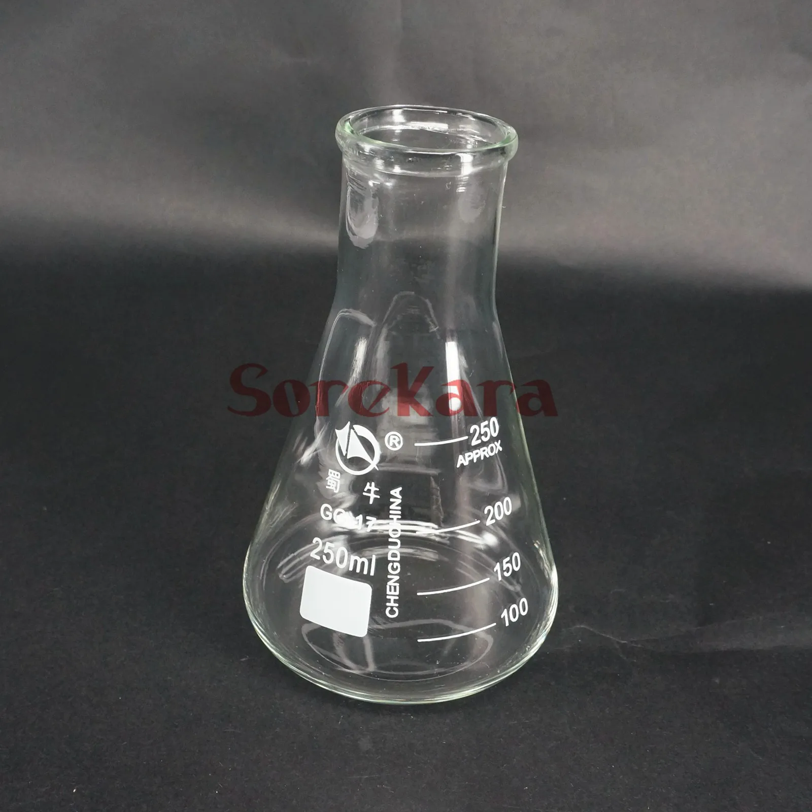 Matraz erleneyer cónico de vidrio de borosilicato de cuello ancho para ...
