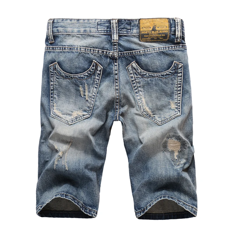 Summer Streetwear Fashion Men Jeans Shorts Patchwork Designer Ripped Jeans For Men Broken Denim Shorts Hip Hop Short Jeans homme Summer Streetwear Fashion Men Jeans Shorts Patchwork Designer Ripped Jeans For Men Broken Denim Shorts Hip Hop Short Jeans homme