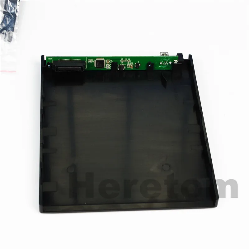 Heretom 12 7 мм USB 2 0 Внешний DVD/телефон IDE/ PATA к SATA корпус оптического диска для ноутбука