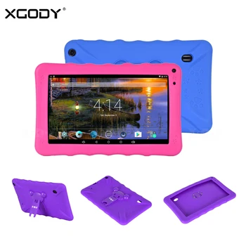 

XGODY 9 Inch Tablet PC Android 6.0 1G+16G Quad Core 800*480 Dual Camera WiFi Bluetooth Tablet Tablets With Silicone Case Holder