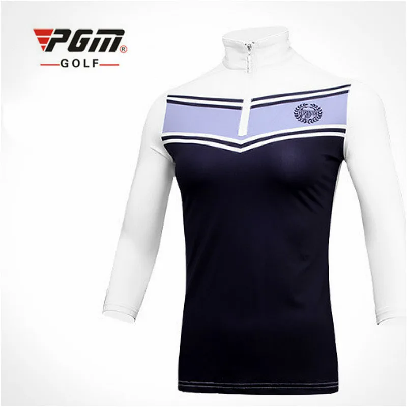 2018 PGM Golf Clothing Women's Golf t shirts Summer Breathable Elastic slimming Golf  7 points sleeve for women size S-XL