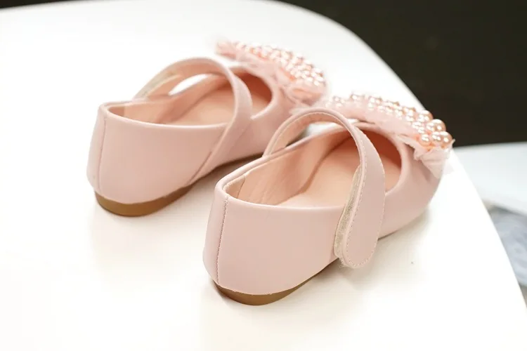 Sapatos de Couro Sapatos de Dança Princesa do Bebê da Criança Meninas Novas Festa Apartamentos Pérola Moda Crianças Executando Sapatos 02 13 apartamentos pérola moda crianças executando sapatos crianças 02