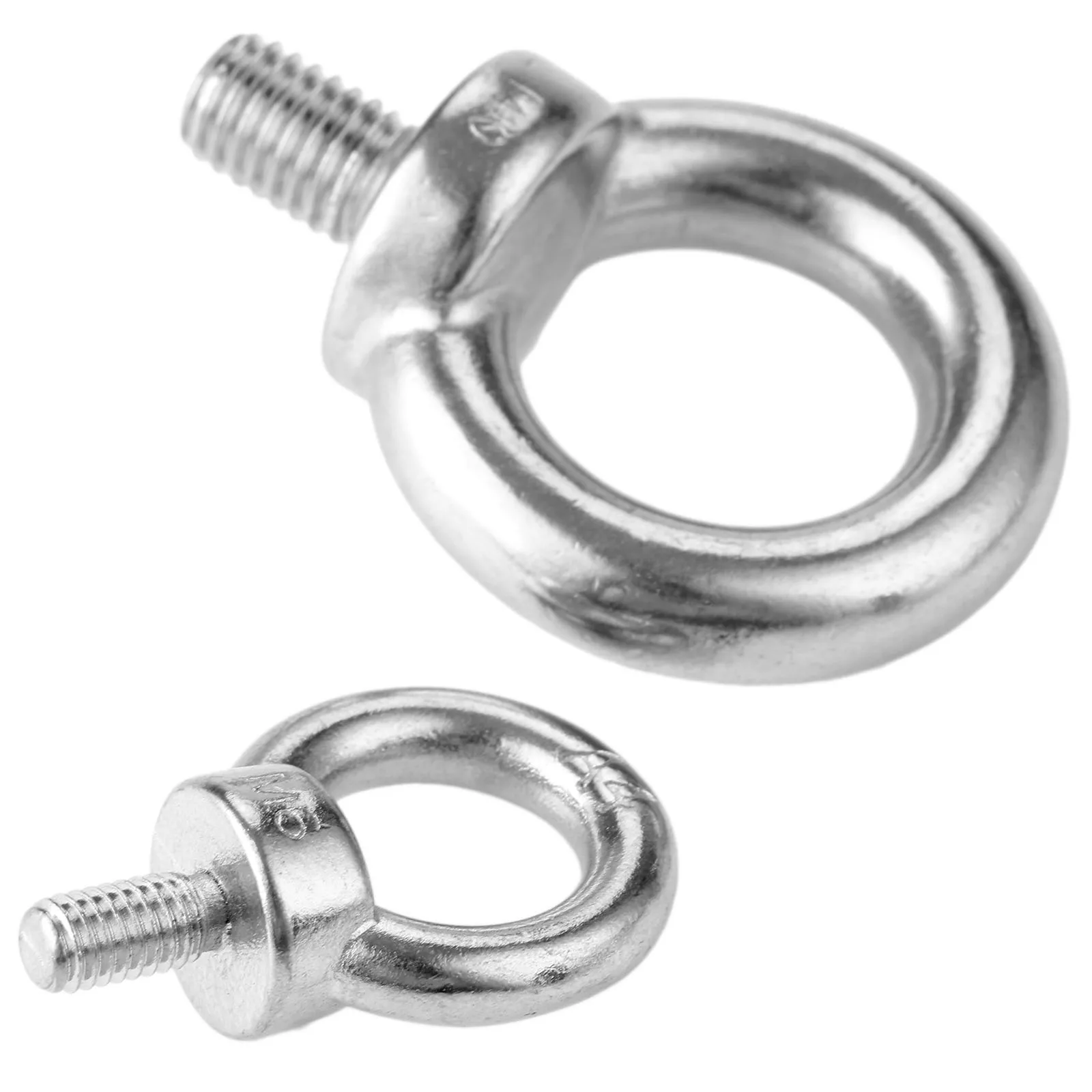 5pcs M6 M8 M10 Marine Grade 316 Stainless Steel Eyebolt Lifting Eye Bolts Ring Screw Loop Hole Bolt For Boats Cable Rope Lifting