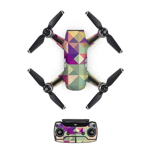 YSDJS0029 Камуфляж DJI Мавик Spark Стикеры s Батарея наклейка пульта дистанционного управления кожи полный набор Drone тела Стикеры для DJI Spark виниловое покрытие - Цвет: YSDJS0029
