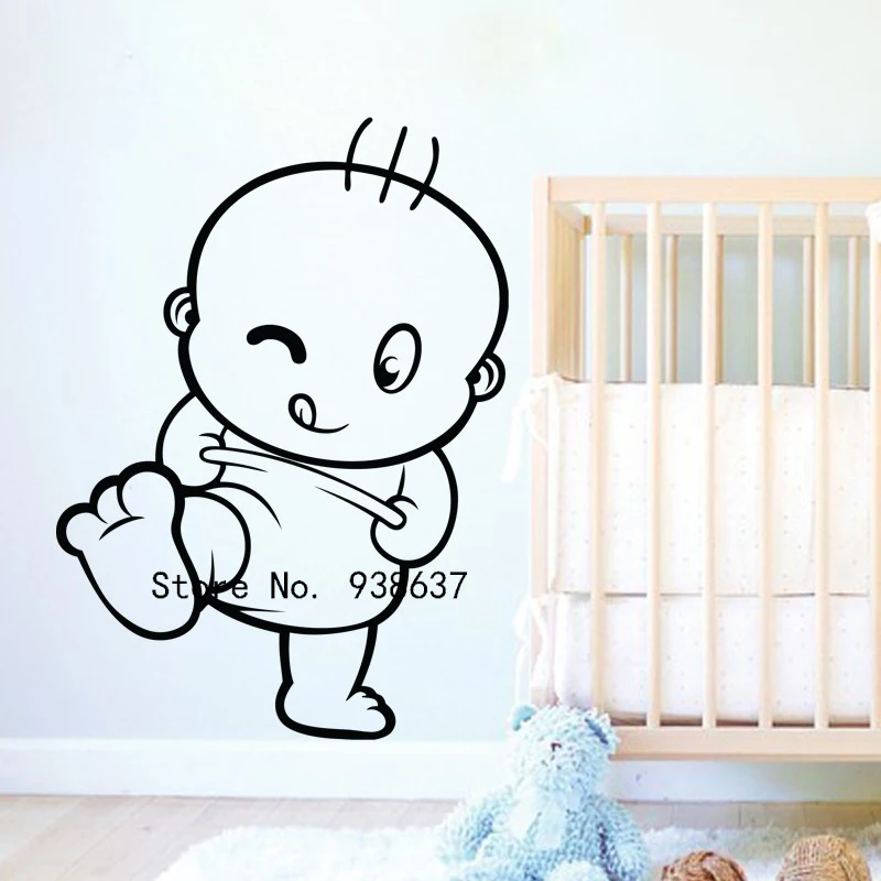 Naughty Kid Wall Decal For Nursry Removable Vinyl Art Stickers