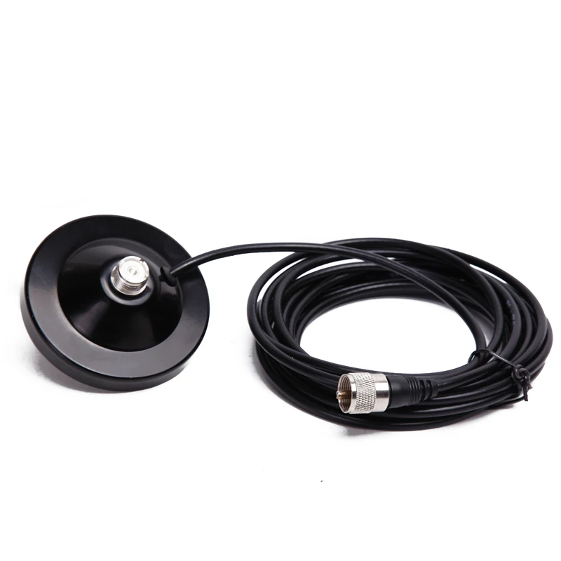

Magnetic Mount Base 9CM with 5M Extension Coaxial Feeder Cable for Baofeng TYT QYT kt-7900d Baojie BJ-218 Mobile Radio Antenna