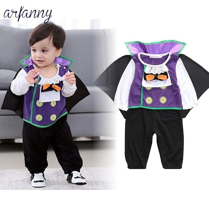 

Baby Boy Clothes 2018 Autumn New Baby Vampire Model Halloween Show Costume