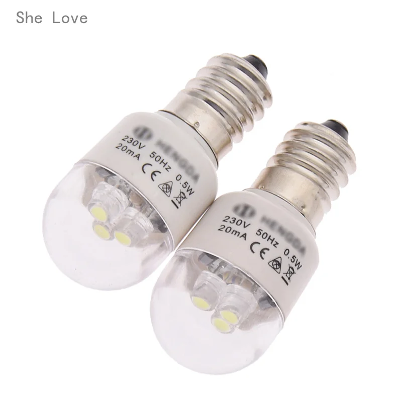 

She Love 2pcs LED Light Bulbs fit for Singer Home Sewing Machine 0.5W 220 Volts