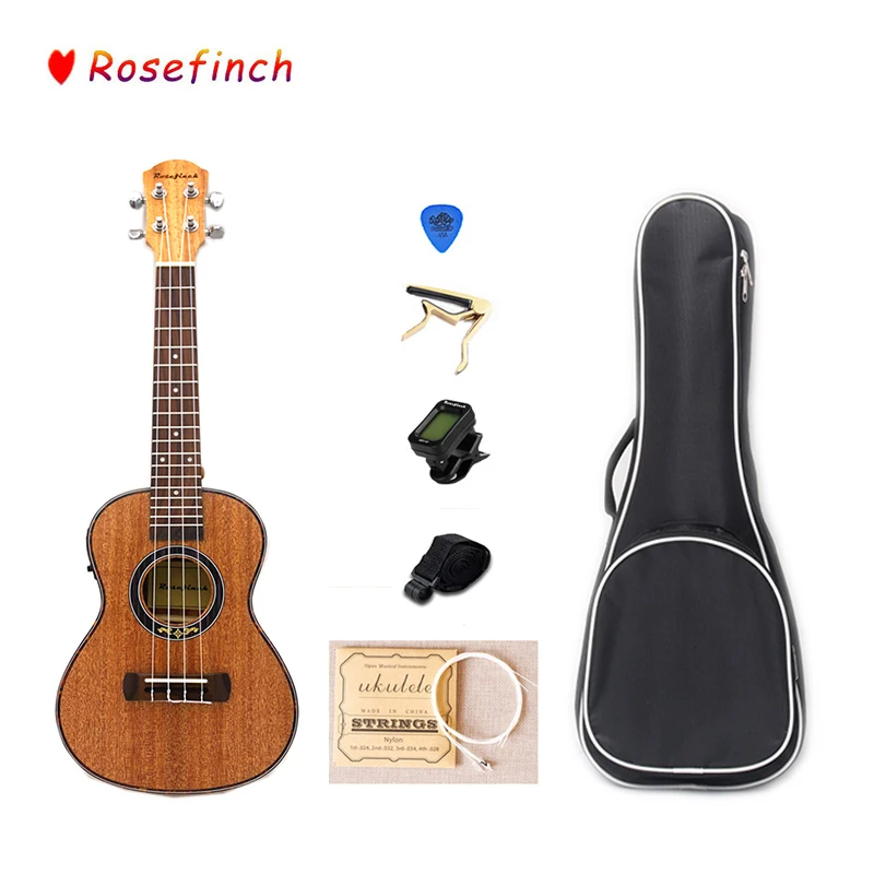 23 Inch 4 Snaren Mahonie Elektrische Ukulele Pickup Ukulele Sets Met Tas Tuner Hawaii Mini Gitaar Muziek Instrument UK2305C-EQ 23 Inch 4 Snaren Mahonie Elektrische Ukulele Pickup Ukulele Sets Met Tas Tuner Hawaii Mini Gitaar Muziek Instrument UK2305C-EQ