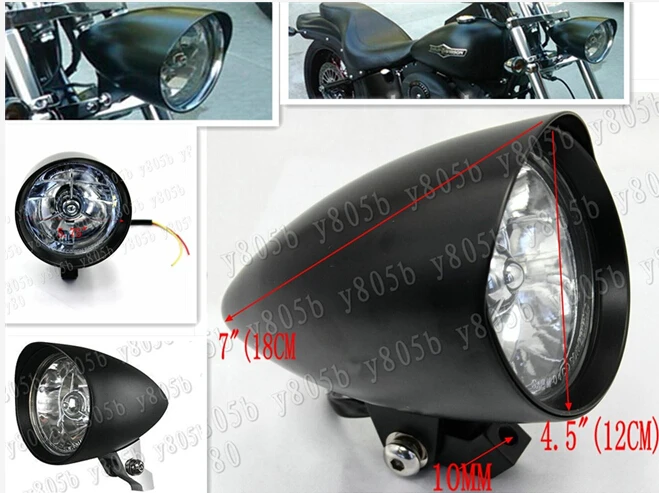 Мотоцикл алюминиевая пуля 4 5 &quotфара для Honda Yamaha Suzuki Kawasaki Sport Bobber Custom Chopper Cruisers |