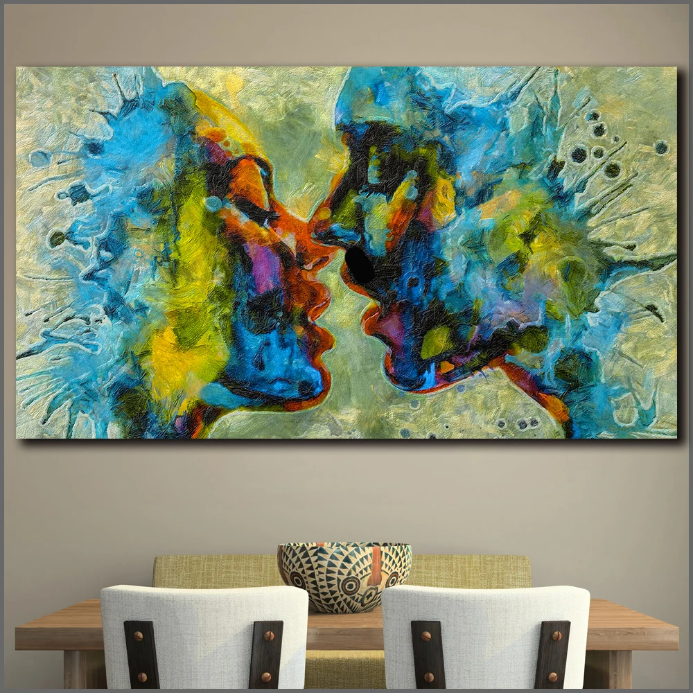 Kiss couple urban pop art  125 4