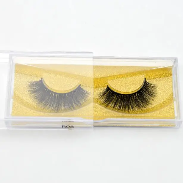 Visofree Lashes 3D норковые ресницы Объемные норковые ресницы для наращивания толстые норковые ресницы безжалостные пушистые натуральные накладные ресницы R02 - Длина: R08