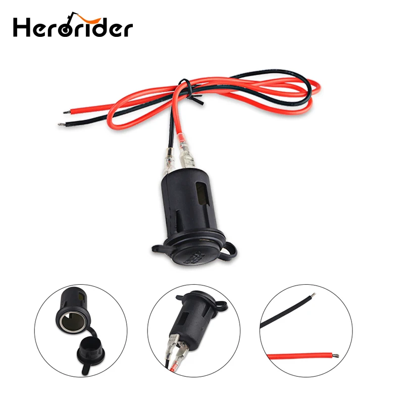 

12-24V DC Car Cigar Cigarette Lighter Socket Plug Connector Adapter Car Charger Car Accessory Power Cigar Lighter Socket