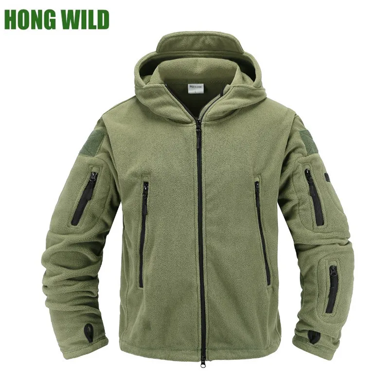 

Tactical fleece jacket Military Uniform Men Thermal Soft Shell Casual Hooded Jacket army Clothing