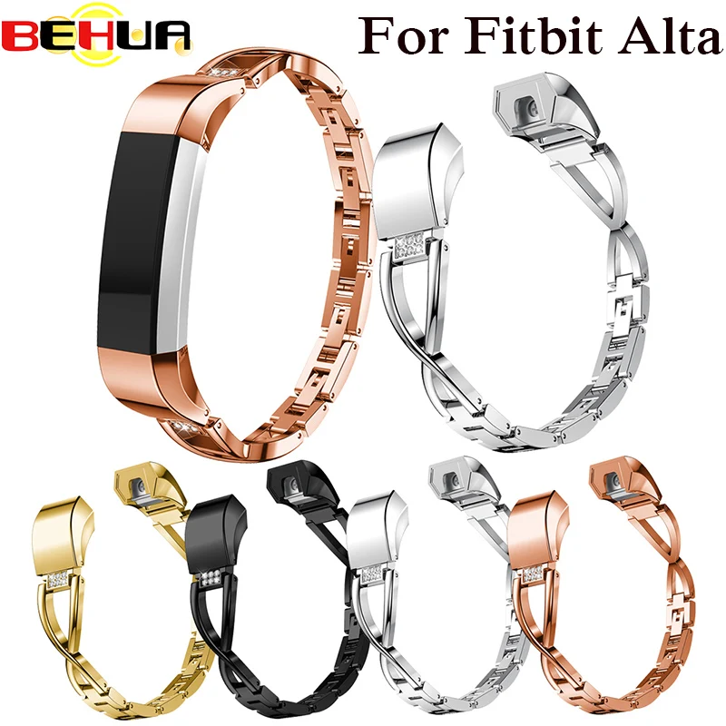 Bracelet de montre avec strass pour Fitbit Alta HR, accessoires de rechange