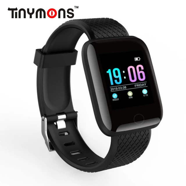 

Tinymons D13 Smart Bracelet Fitness Tracker Heart Rate Blood Pressure Monitor Smart Band IP67 Waterproof Sports For Android IOS