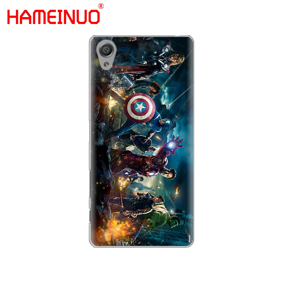 HAMEINUO Мстители Marvel Капитан Америка чехол для sony xperia C6 XA1 XA2 XA ULTRA X XP L1 L2 X XZ1 compact XR/XZ PREMIUM