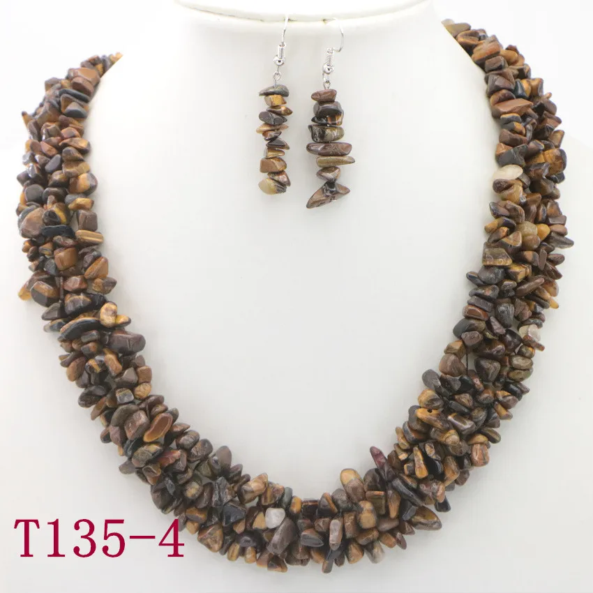 4 Natural Tiger eye stone bead Necklace for girls silver necklace chain gemstone jewelry wholesale necklaces pretty necklaces  (14)
