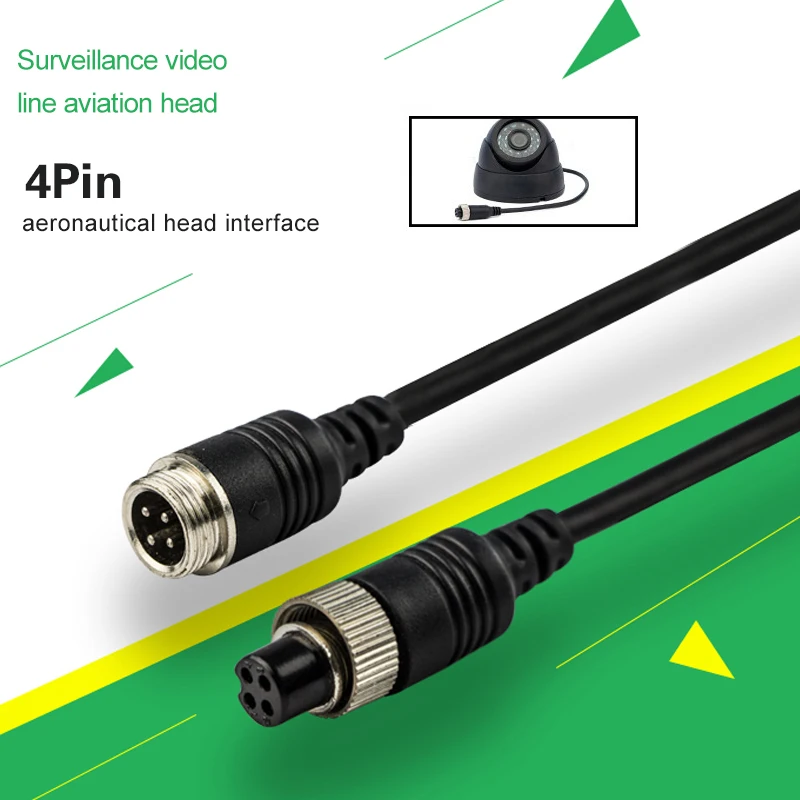 

Waterproof CCTV Video Cable Connection Camera Extension Line Multifunctional Black Airline Monitoring Line