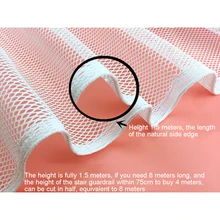 Защитная сетка для балкона, 3 м, защита для детей, ограждение для балкона, забор для лестницы, толстая Жесткая сетка, защитная сетка для детей, ворота для безопасности