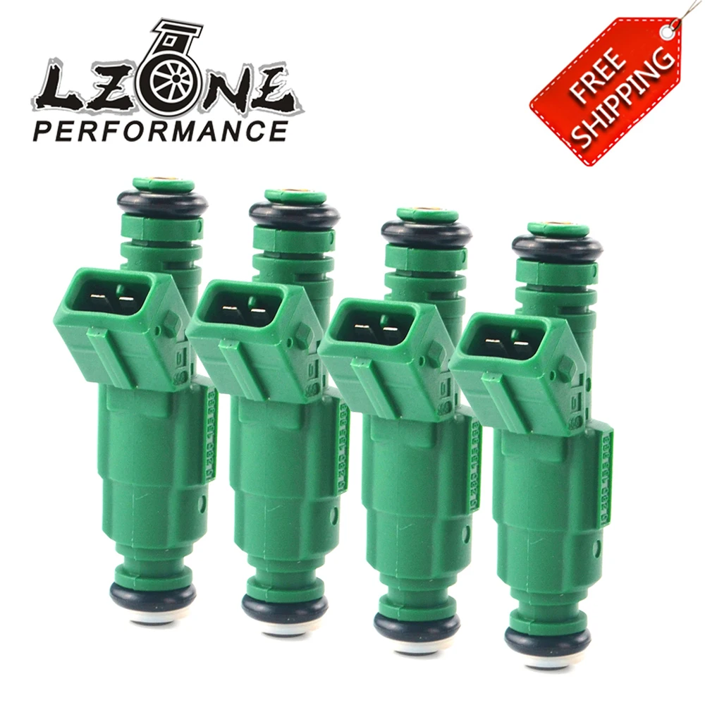 

FREE SHIPPING - 4pcs High flow 0280155968 fuel injector 440cc Green Color for Volov / Audi / VW / Ford JR4441-4