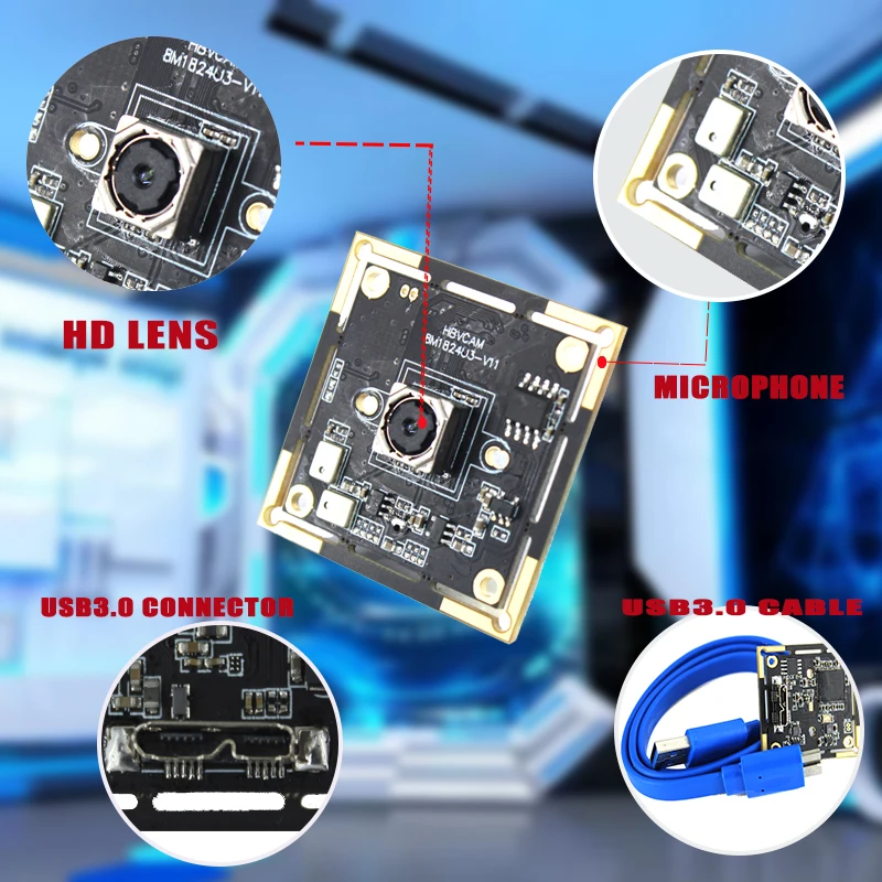 IM179 8MP usb модуль камеры с автоматической фокусировкой с поддержкой интерфейса usb3.0 Windows XP \ Linux \ Android