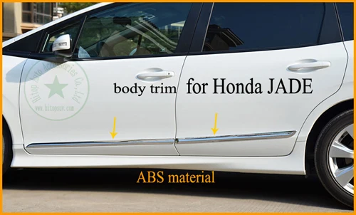 

JADE body trim/door moulding/side molding,4pcs/set,high quality Chrom ABS &304 stainless steel,free shipping,2013/2014/2015/2016