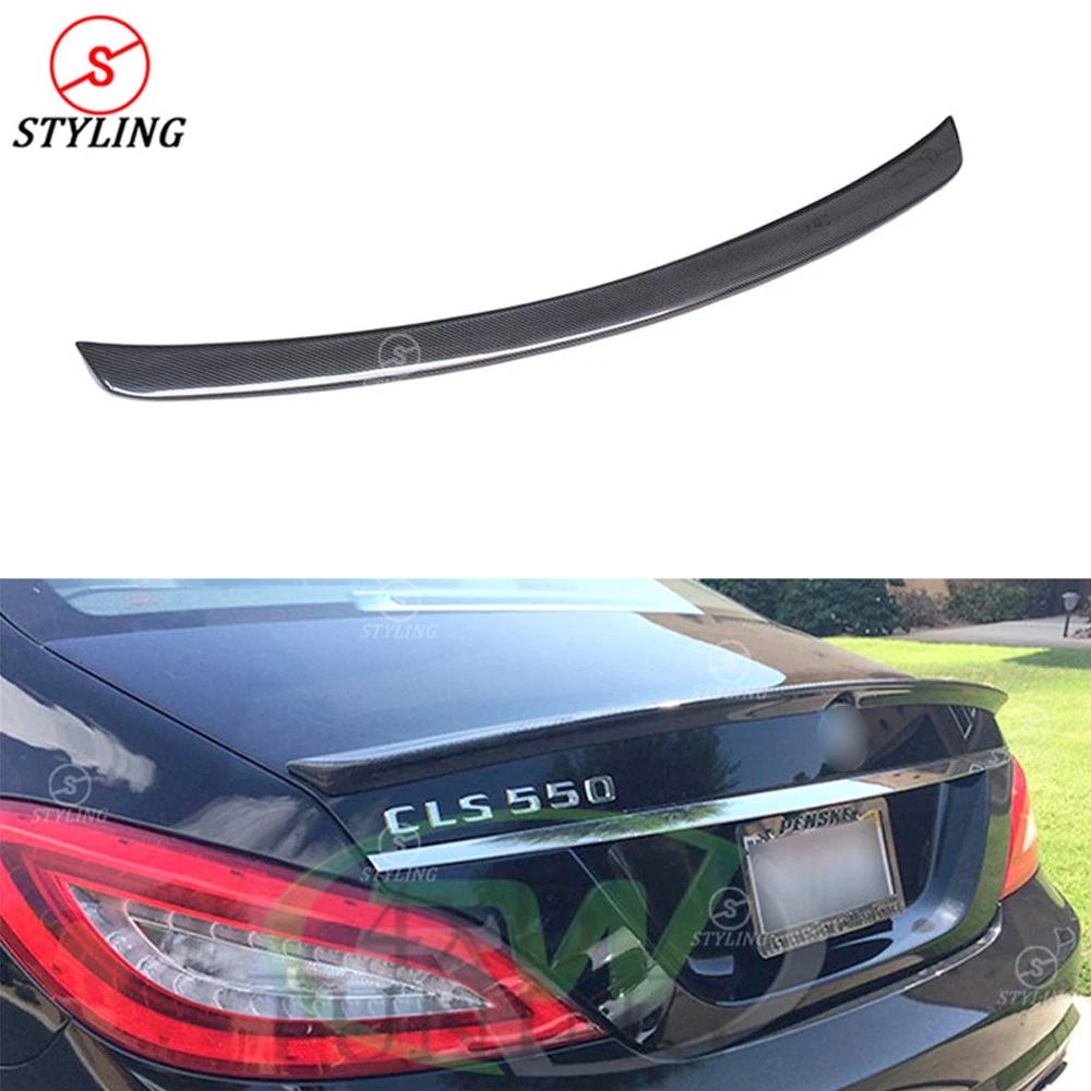 ABS A Type Trunk Spoiler Wing Unpainted For 11~16 Mercedes Benz CLS W218 Sedan