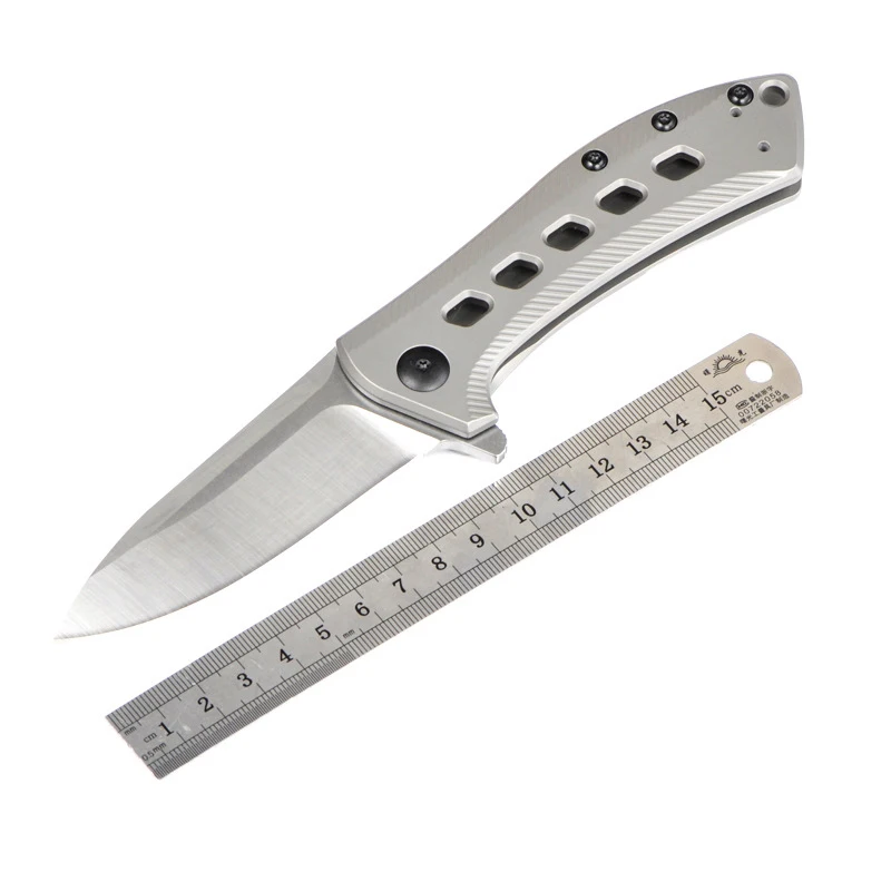 Pаспродажа ZT 0801 BRZ D2 складной Ножи Titanium сплава ручка тактический Охота кемпинг боевой Военная Униформа карман Ножи для шашлыков Дайвинг нескольких EDC И...