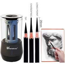 TEN-WIN Electric Pencil Sharpener creative Dual Purpose Multifunction Automatic Art Learning Sketch Pencil Electronic Sharpener