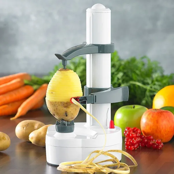 Высококачественная нержавеющая сталь электрическая Овощечистка для фруктов Rotato Express Овощной картофель резак пилинг машина автоматический нож