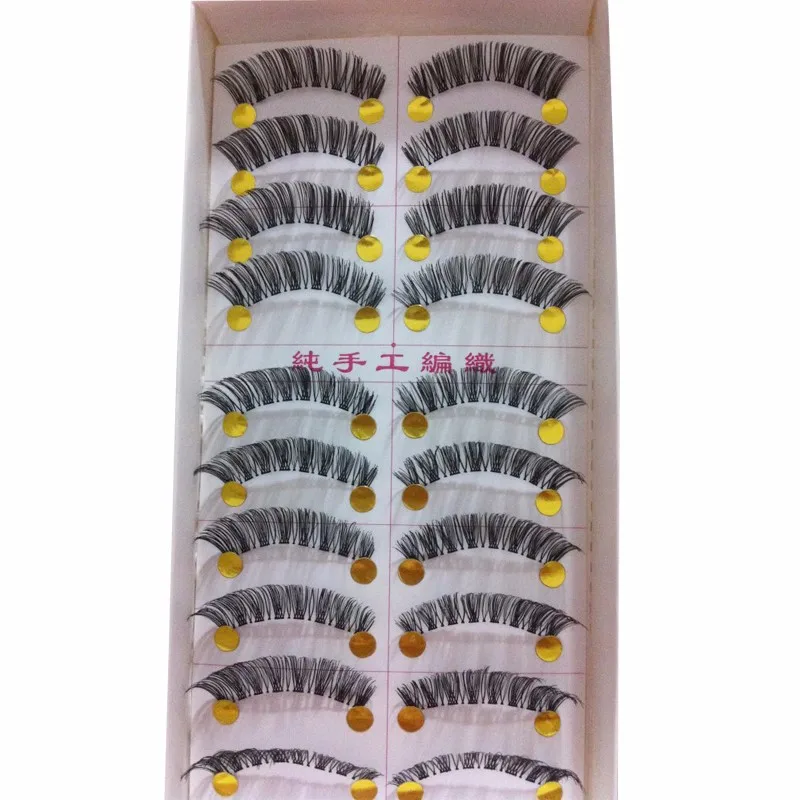 

10 Pairs/set Pretty Long Cross False Eyelashes Makeup Natural Fake Thick Eye Lashes Tools