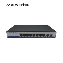 8-портовый коммутатор питания через Ethernet 10/100 м poe переключатели 48 V 150 W блок питания poe ip камера poe камера наружного видеонаблюдения системы
